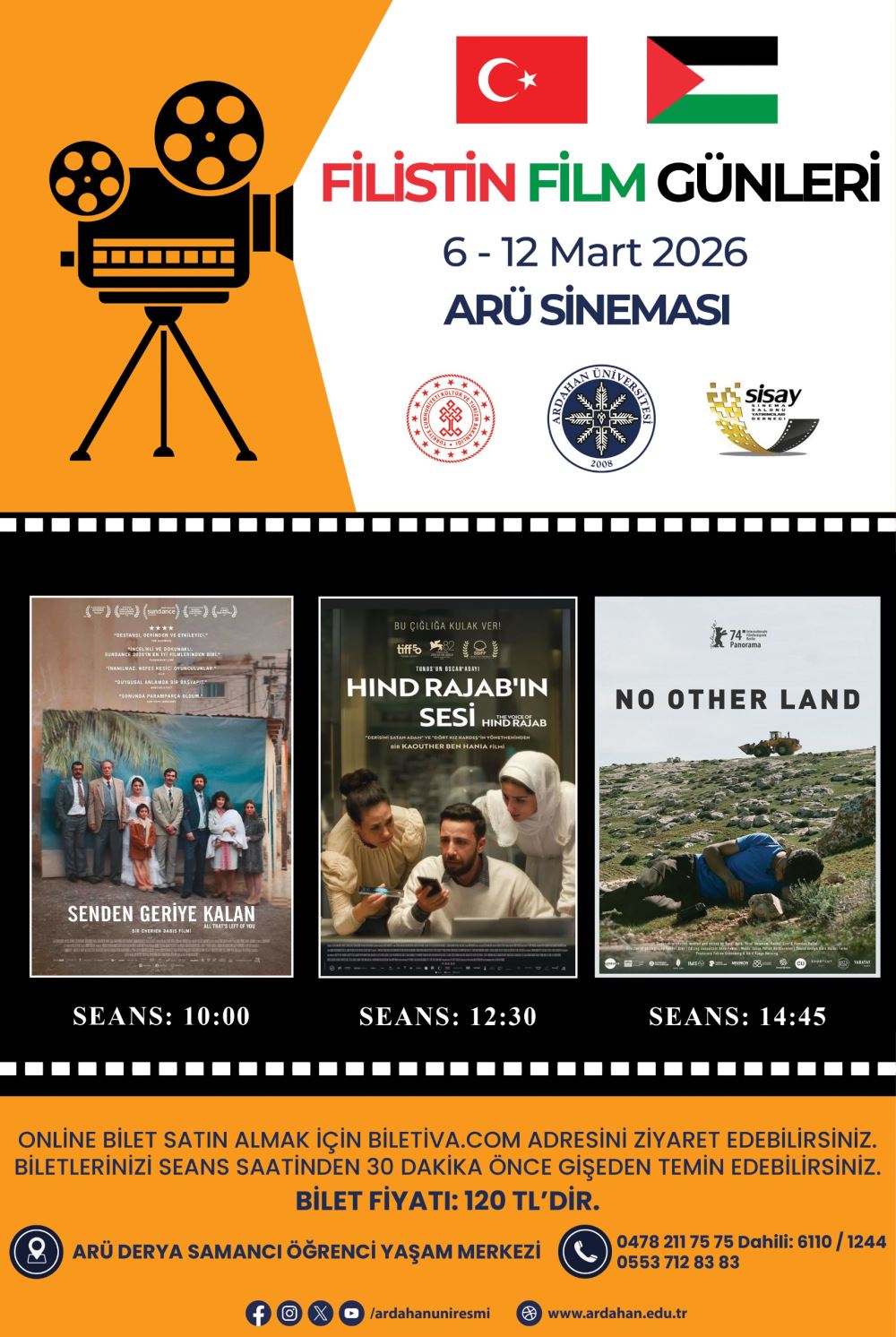 "Filistin Film Days" with Oscar Awarded Constructions in Turkey: Our University Voices to Humanities