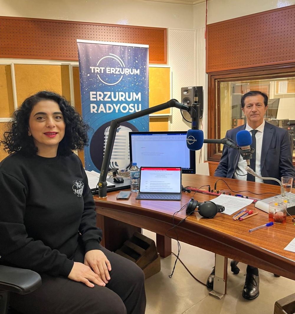 Our Rector is the Live Broadcast Subject of TRT Erzurum Radio