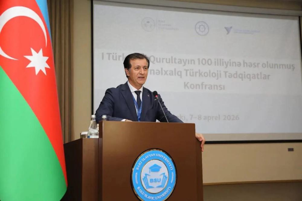 Prof. Dr. Öztürk Emiroğlu, organized in Baku 100 of Turkology Board The Opening Speech of the International Turkic Research Conference, which was held for the Year