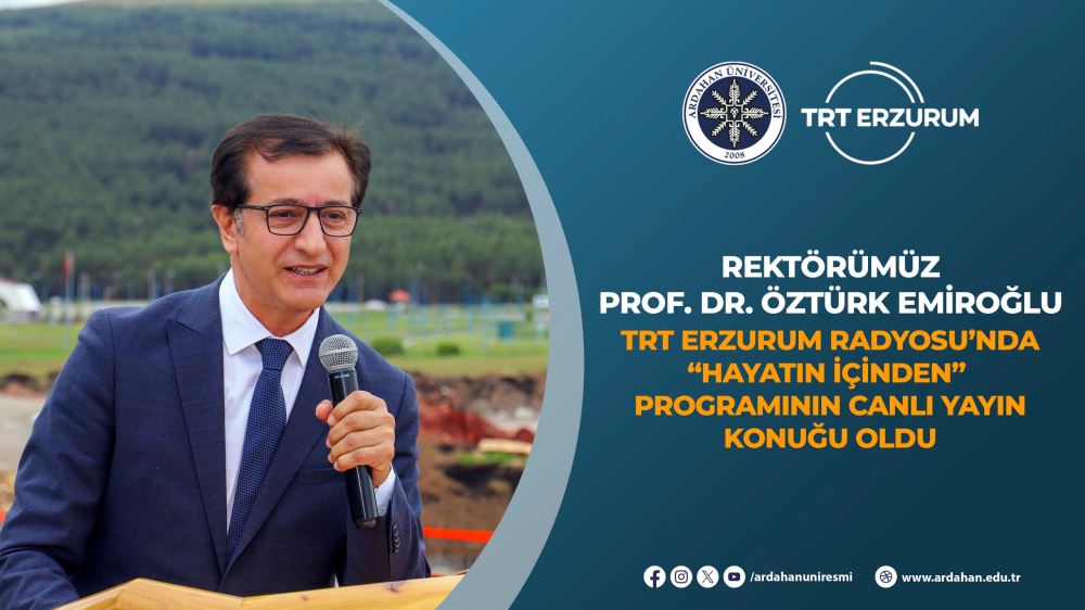 Rektörümüz Uluslararası Türkoloji Ödülü Vesilesiyle TRT Erzurum Radyosu’nun Canlı Yayın Konuğu Oldu